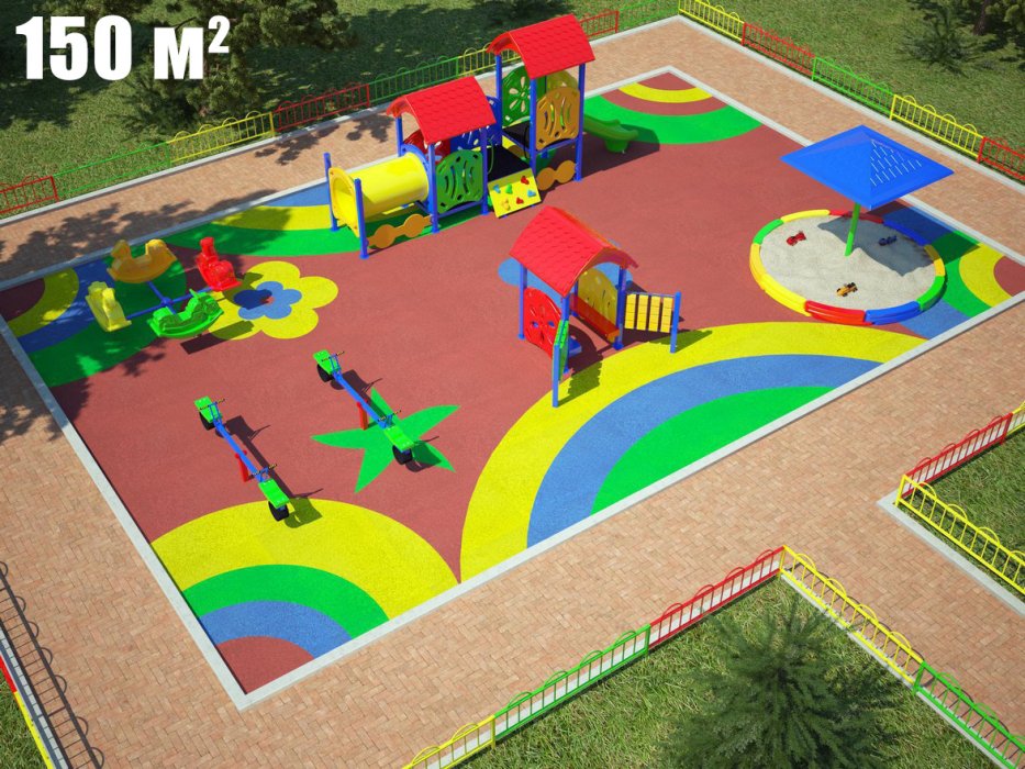 Площадка для детского сада TORUDA-3 (10х15 м)